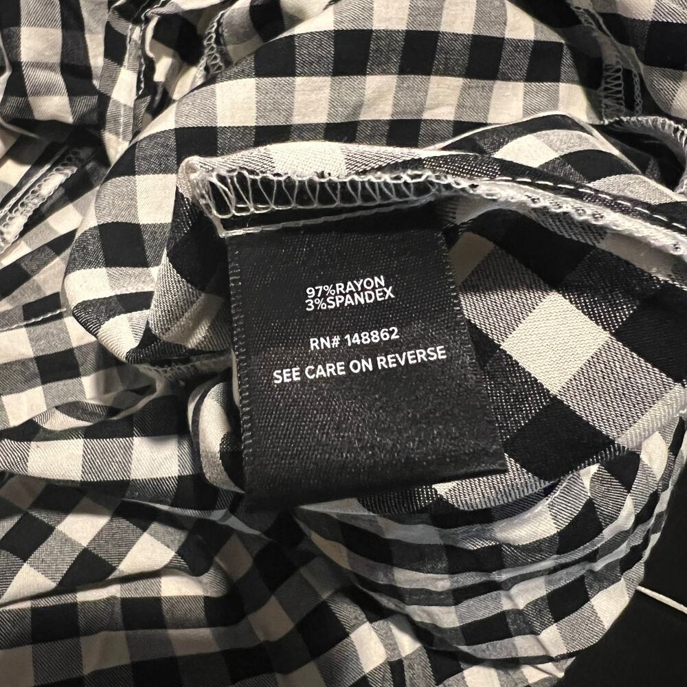 torrid Black and White Gingham Halter Romper - Picture 5 of 6